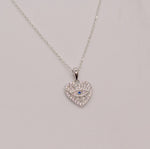 Load image into Gallery viewer, Cleo Heart-Shaped Evil Eye Necklace
