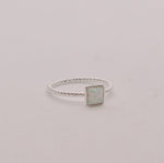 Load image into Gallery viewer, Square Aurora Opal Ring