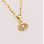 Load image into Gallery viewer, CZ Evil Eye Necklace