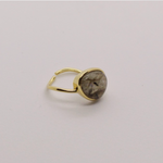 Load image into Gallery viewer, Gold-Plated Labradorite Ring