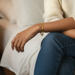 Load image into Gallery viewer, Gold Herring Bone Bracelet