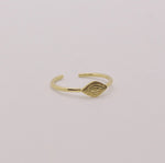 Load image into Gallery viewer, Evil Eye Gold-Plated Ring
