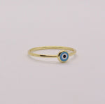 Load image into Gallery viewer, Mati Ring - Gold Light Blue