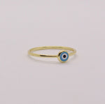 Load image into Gallery viewer, Mati Ring - Gold Light Blue
