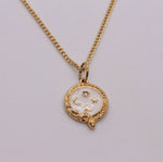 Load image into Gallery viewer, Gold-Filled Enamel Snake Pendent Necklace