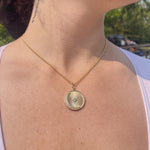 Load image into Gallery viewer, Star and Moon Medallion Necklace