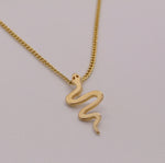 Load image into Gallery viewer, Gold-Filled Snake Necklace