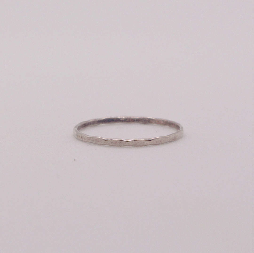 Hammered Sterling Silver Ring