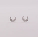 Load image into Gallery viewer, Crescent Moon Studs