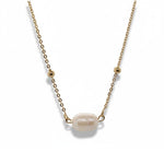 Load image into Gallery viewer, Golden Pearl Necklace