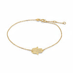 Load image into Gallery viewer, Hand of Hamsa Gold Bracelet