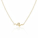Load image into Gallery viewer, Serpent Gold Necklace