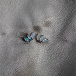 Load image into Gallery viewer, Triple Opal Earrings
