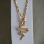 Load image into Gallery viewer, Gold-Filled Snake Necklace