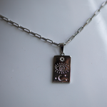 Load image into Gallery viewer, Sun, Moon, and Evil eye Pendent Necklace
