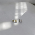 Load image into Gallery viewer, Silver Hand of Hamsa Studs