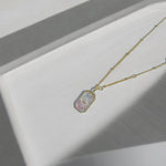Load image into Gallery viewer, Lulit Pearl Evil Eye Necklace
