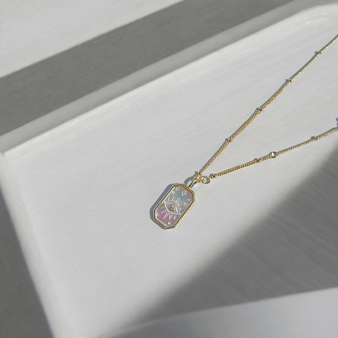 Lulit Pearl Evil Eye Necklace