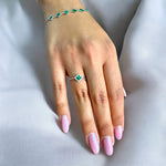 Load image into Gallery viewer, Mila Malachite Clover Ring
