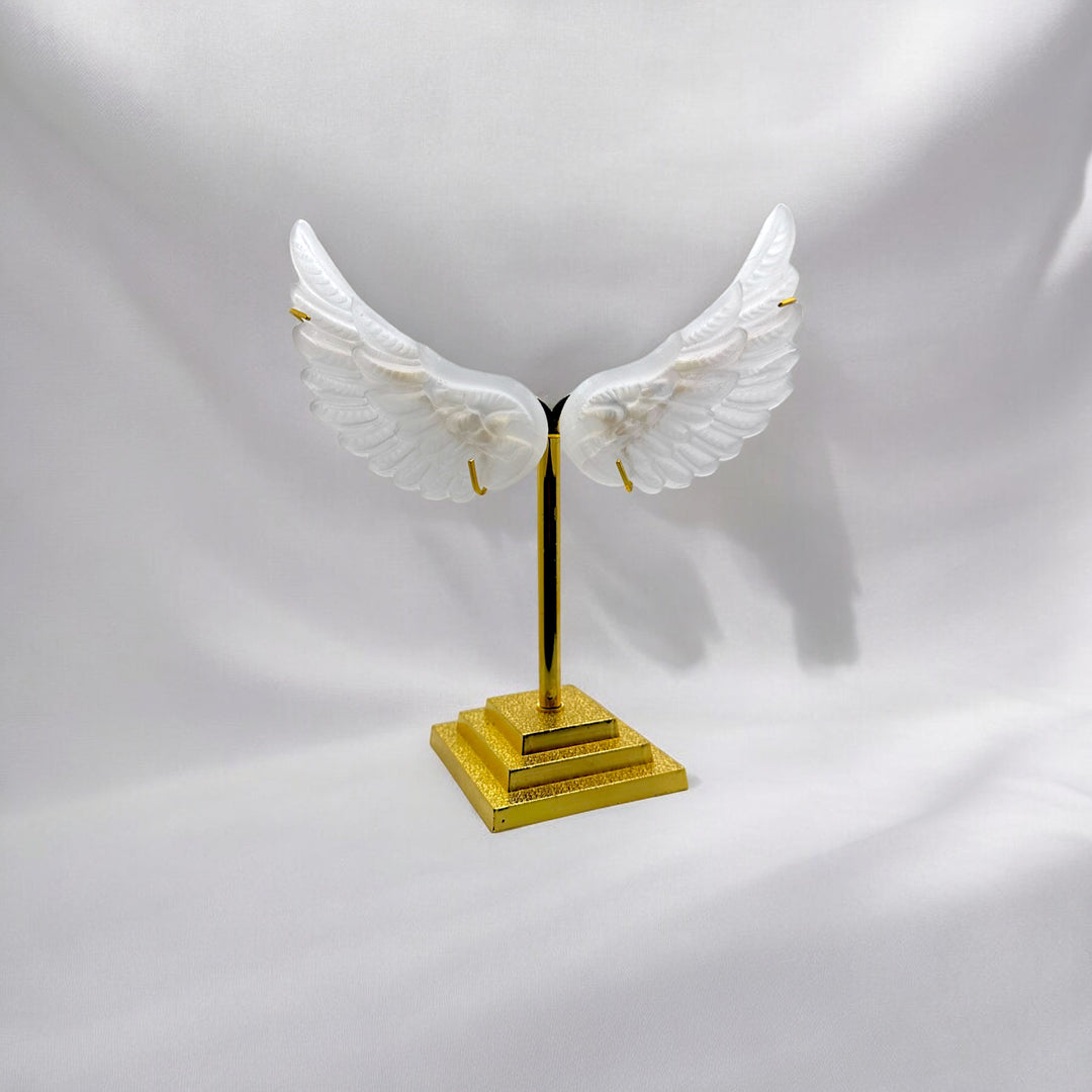 Selenite Angel Wings