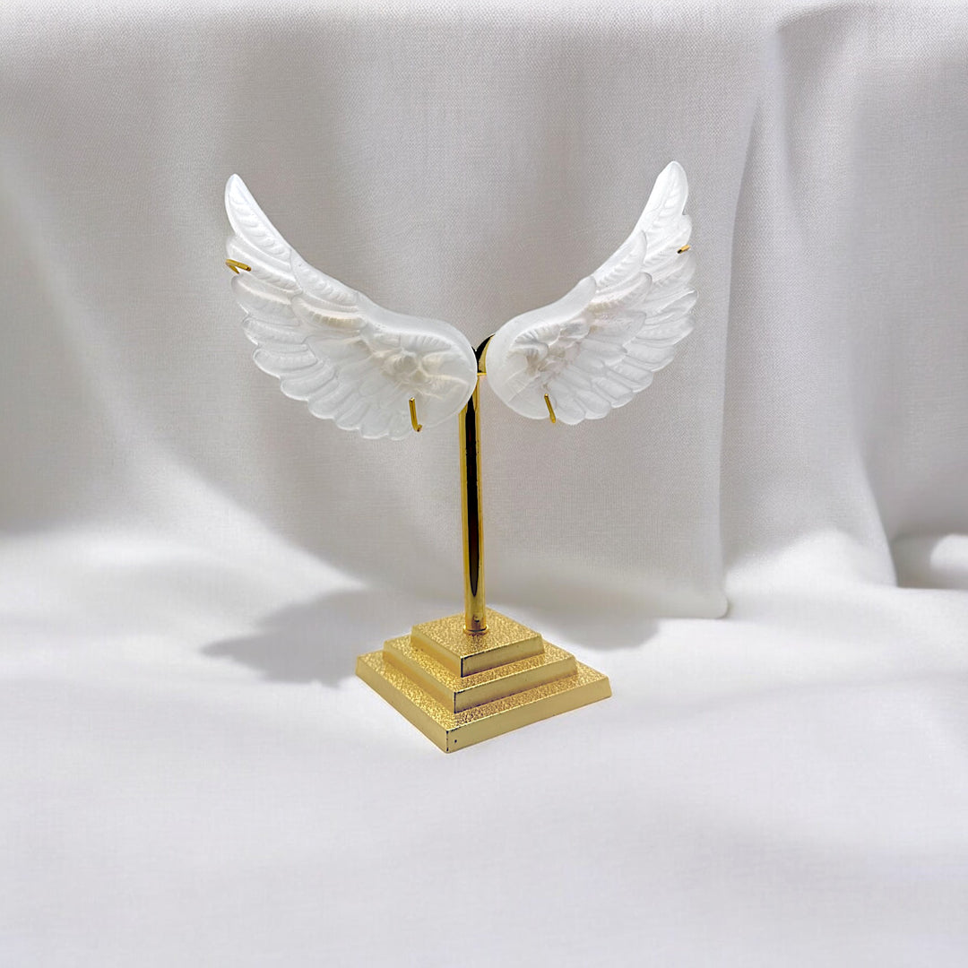 Selenite Angel Wings