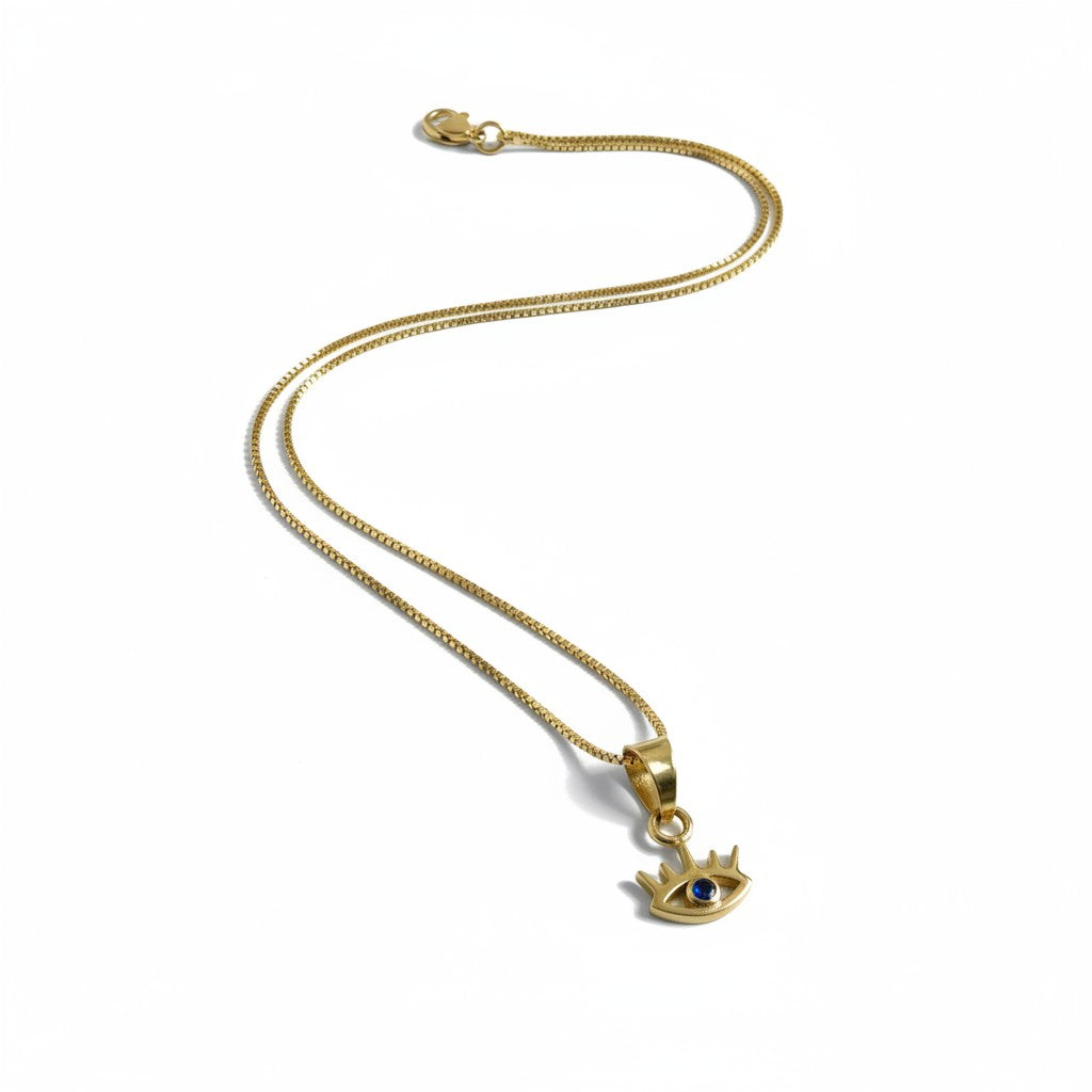 Liza Gold Evil Eye Necklace