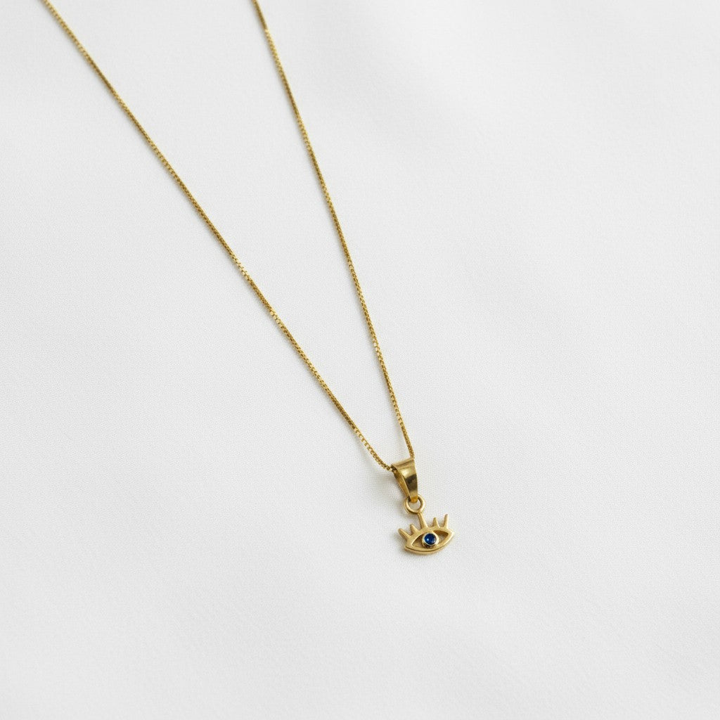 Liza Gold Evil Eye Necklace