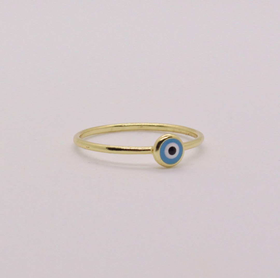 Mati Ring - Gold Light Blue
