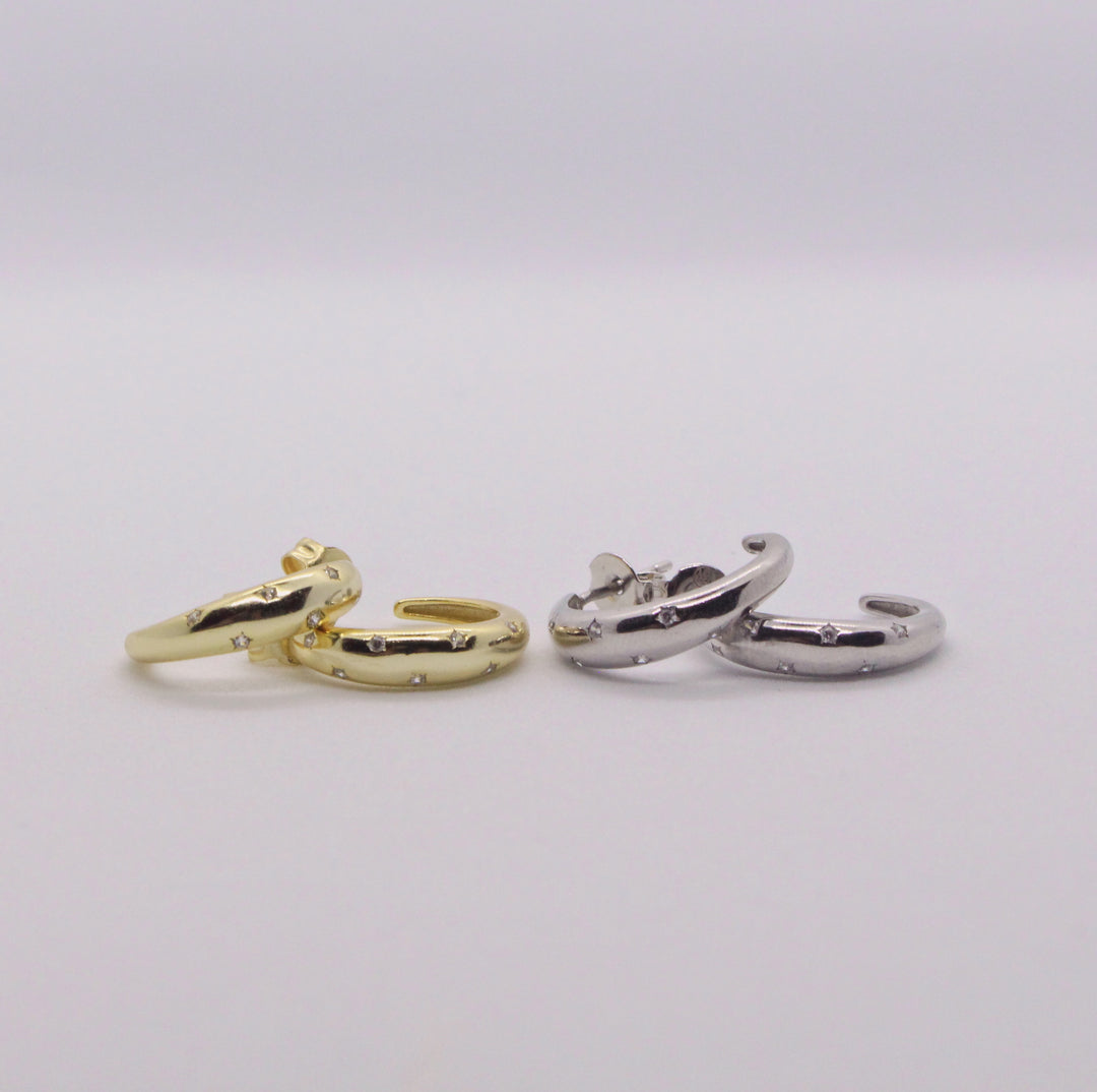 CZ Star Hoops