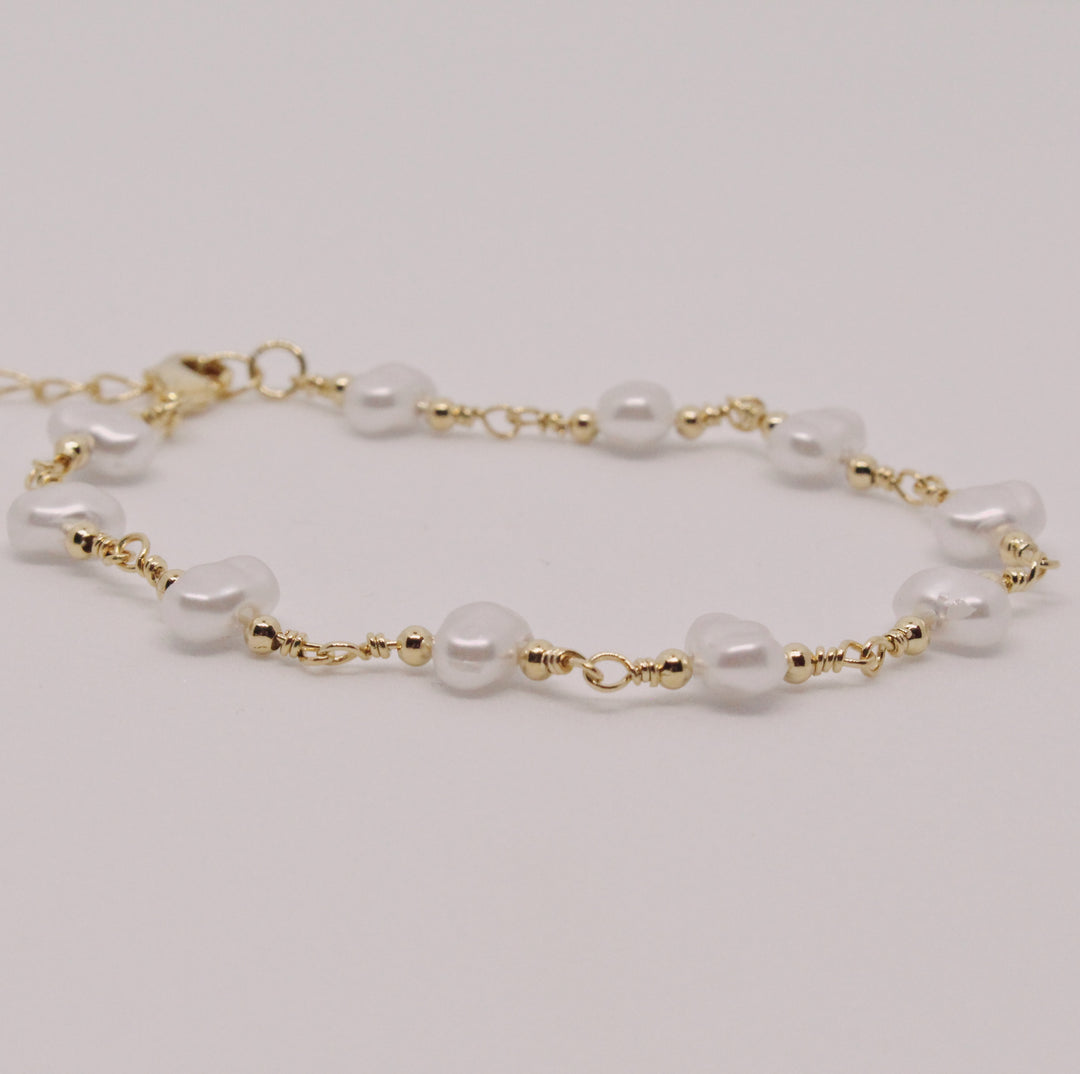 Golden Pearl Bracelet