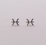 Pisces Zodiac Stud Earrings