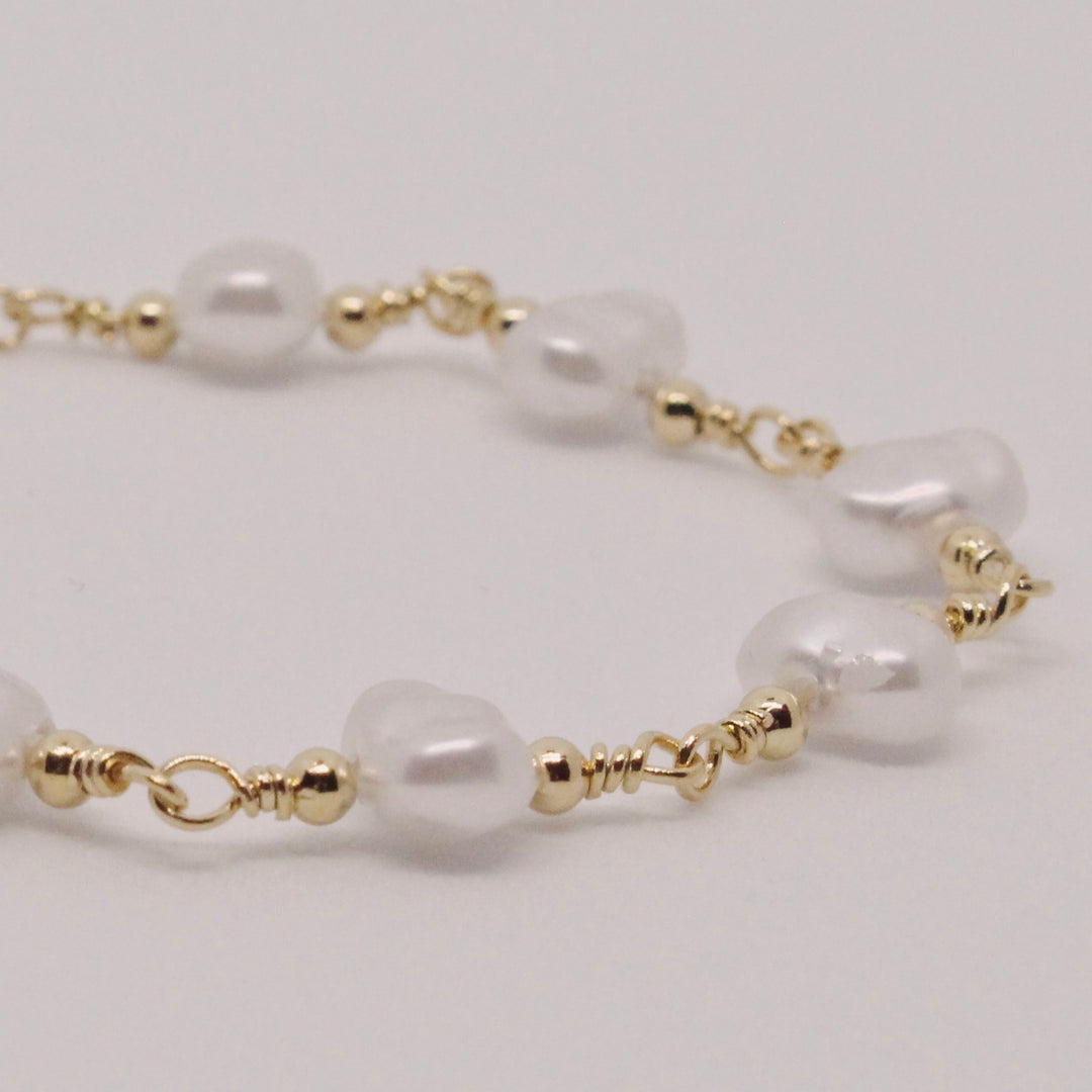 Golden Pearl Bracelet