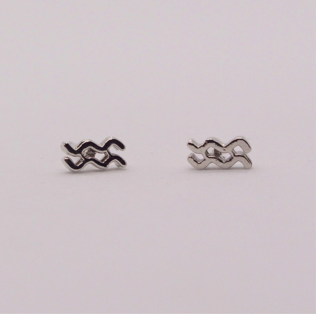 Aquarius Zodiac Earrings