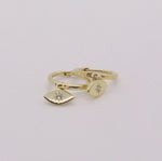 Load image into Gallery viewer, Evil Eye Huggie Earrings
