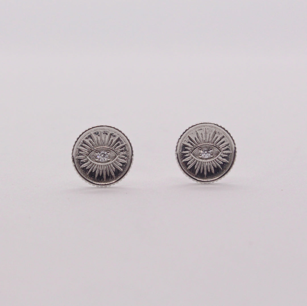 Evil Eye Coin Studs