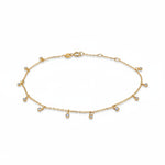 Load image into Gallery viewer, Sparkle Dangle Gold Bracelet