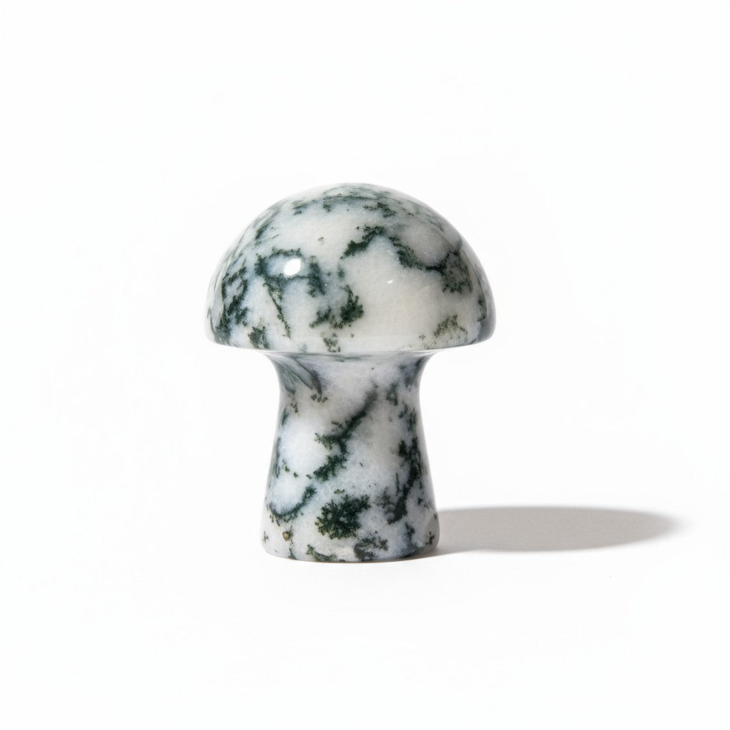 Mini Moss Agate Mushroom