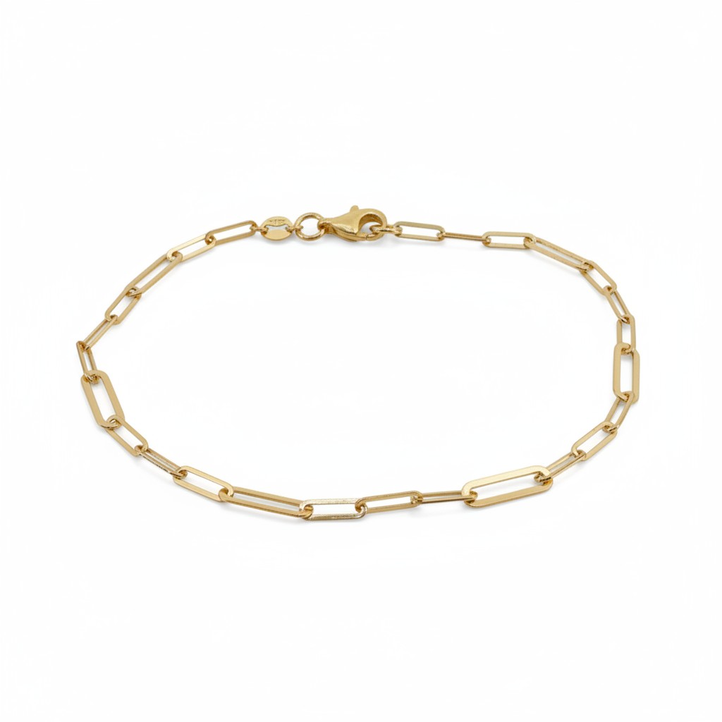 Paperclip Gold Bracelet