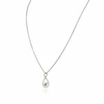 Load image into Gallery viewer, Silver Pearl Necklace