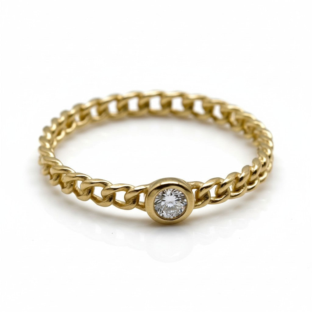 Gold Link Ring