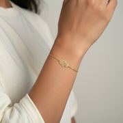 Hand of Hamsa Gold Bracelet