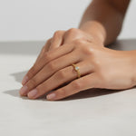 Load image into Gallery viewer, Gold Link Ring